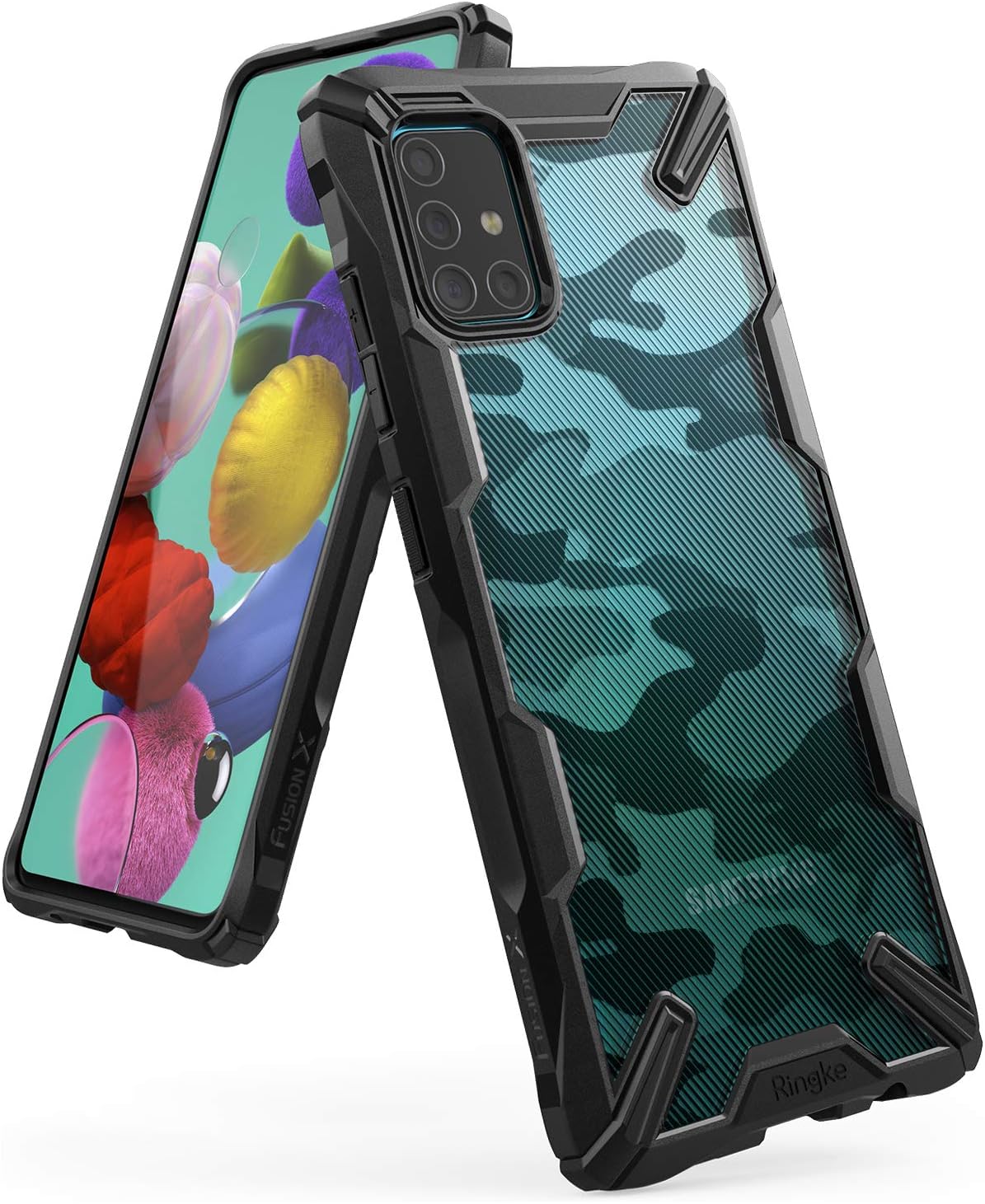 Fusion X Design Case Made for Galaxy A51 Case (2020) (NOT for Galaxy A51 5G) - Camo Black