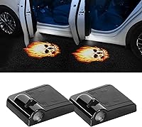 Vista 12 de 2PCS Luces Proyectoras para Puerta de Automóvil, Proyector de Logo LED para Puerta de Coche, Luz LED de Cortesía Inalámbrica, Luces de Bienvenida
