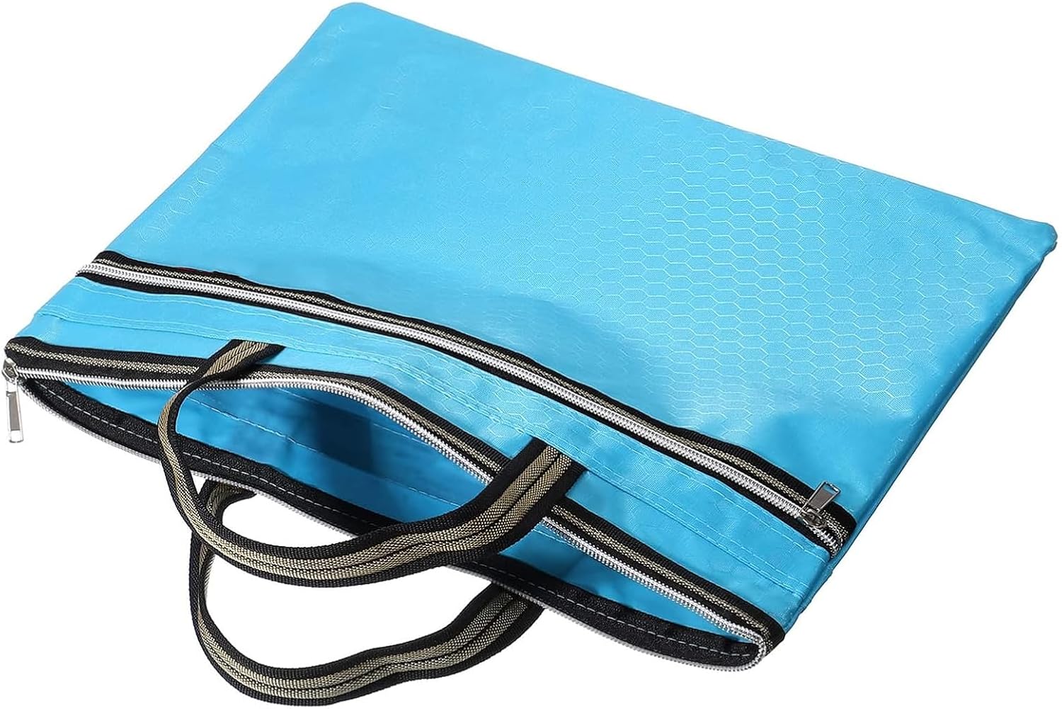 Waterproof Zipper Storage Bag - Versatile Organizer for Documents, Books, Tools & Travel - Perfect for Classroom, Office, and On-the-go Use Blue