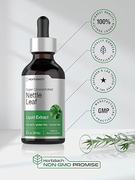 Horbaach Nettle Leaf Extract Drops | 2 fl oz | Alcohol Free