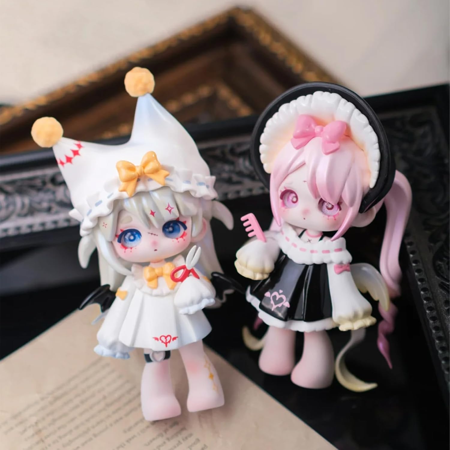 CALEMBOU Anime Blind Box Figure, Cute Ninita Magic Mirror Land Series Anime Mystery Box Figure, Collectable Kawaii PVC Toys for Birthday Gifts