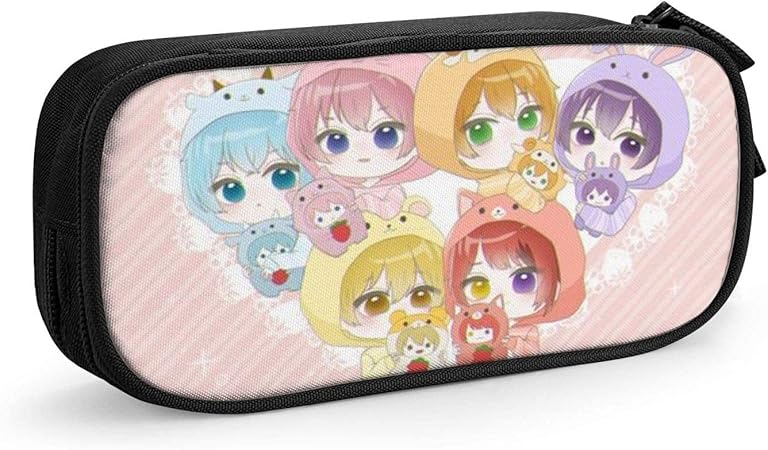 Amazon ペンケース For Strawberry Prince莉犬 るぅと ころん さとみ ジェル ななもり ペンケース 可愛い For すとぷり 文房具袋 鉛筆バッグ 革 ポーチ 筆箱 ペン入れ 大容量 学生用 かわいい シンプル 化粧ポーチ 文具 プレゼント 贈り物 ギフト学校 通学 男女兼用