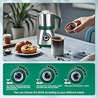 Vista 4 de Molinillo de Especias Eléctrico, Molinillo de Hierbas y Nueces para Cocina, Molinillos de Espresso Desmontables con Cuchillas de Acero Inoxidable
