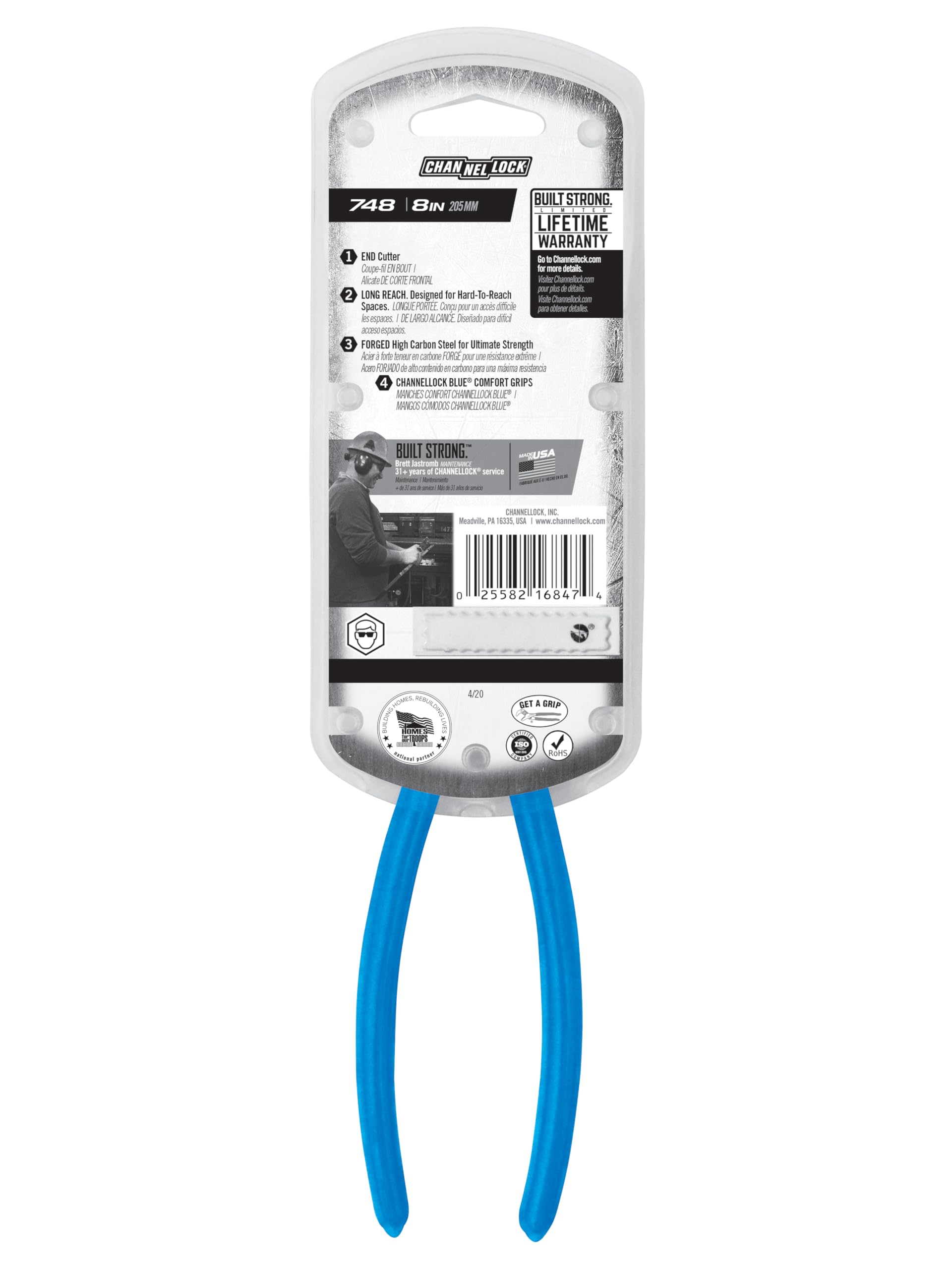 【新着商品】Channellock 748 8-inchエンドカッターLong Amazon | Channellock 748 8-inchエンドカッターLong Reach Plier