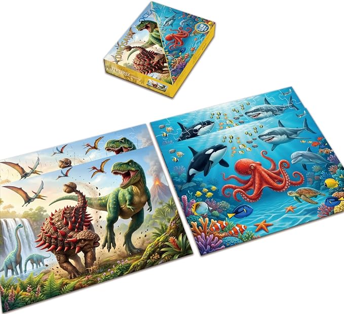 Puzzle Temática Dinosaurio y Oceano 3 a 6 anos miniatura 4