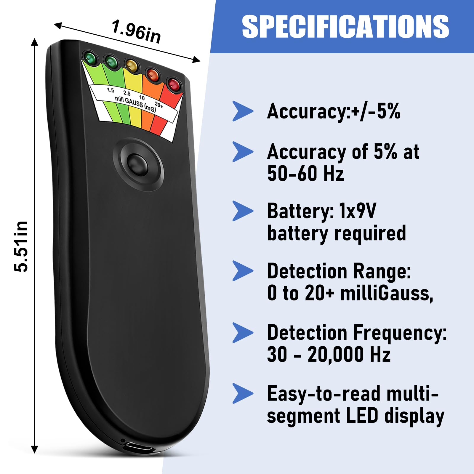 Rechargeable EMF Meter - Ghost Hunting & Inspections -4