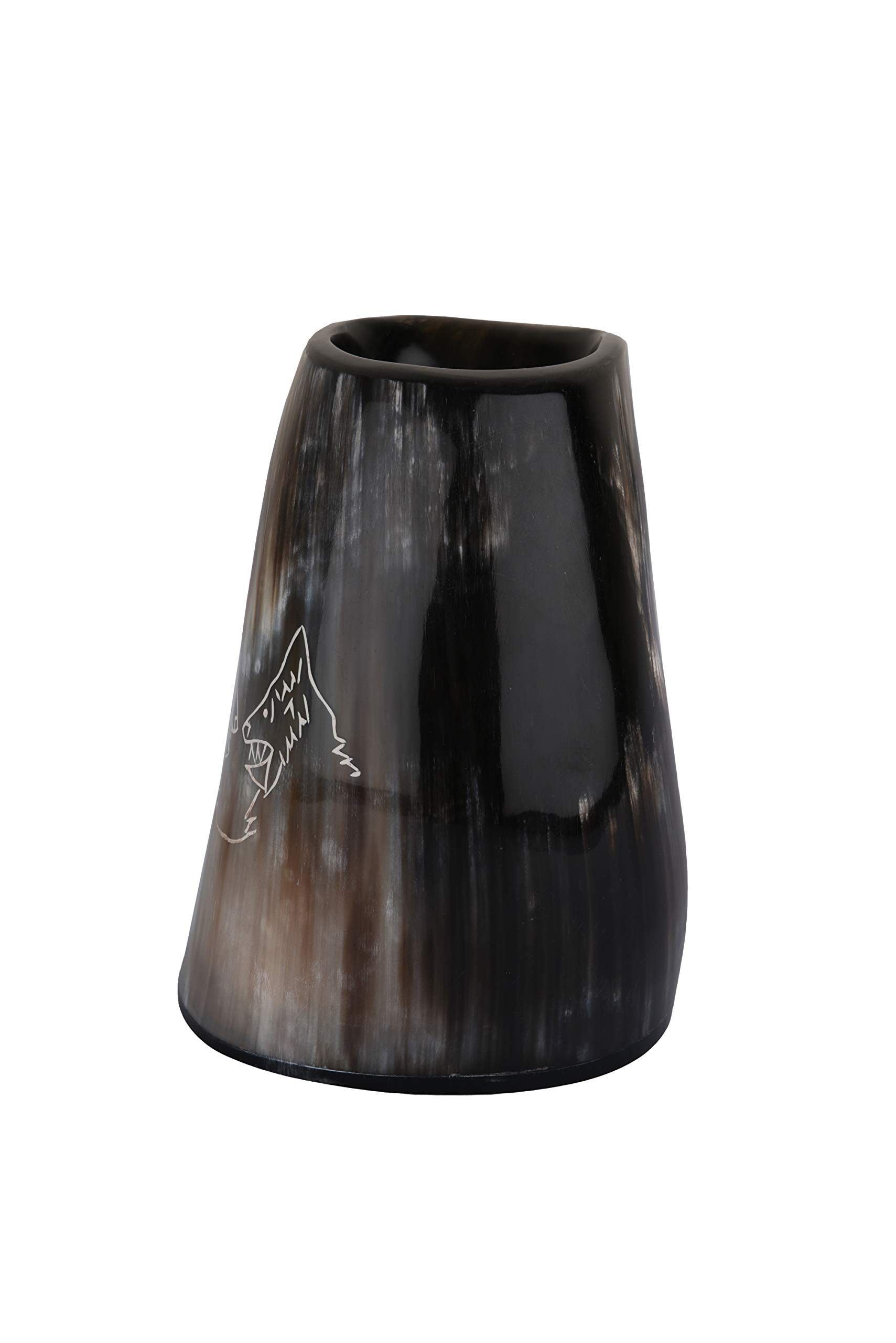 Tasse Viking En Corne De Bœuf Authentique - 15cm - Chope Médiévale Pour Bière, Hydromel - Cadeau Original