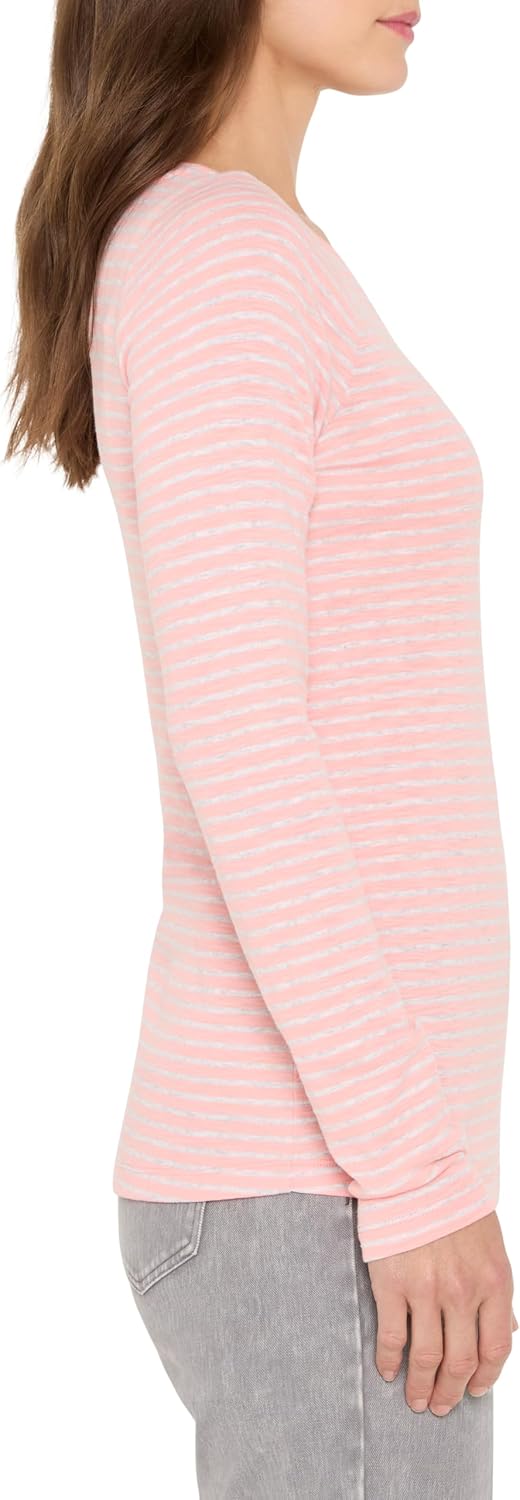 NIC+ZOE Long Sleeve Stripe Boat Tee