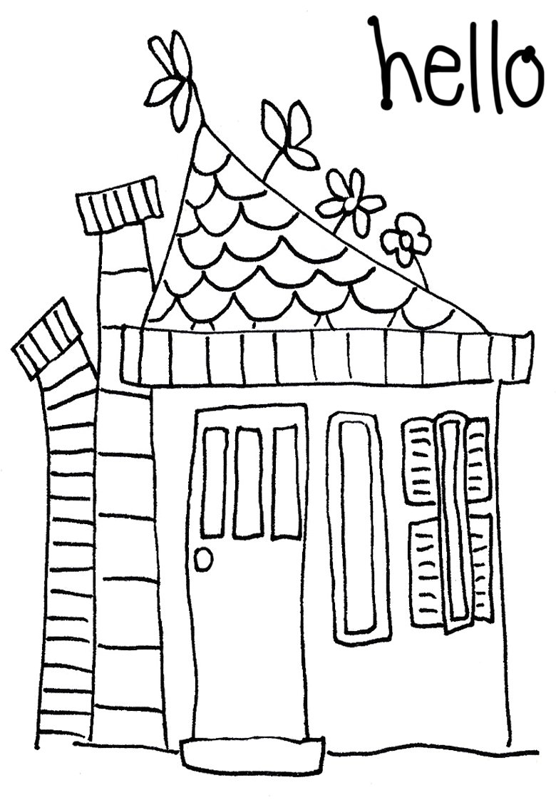 Chimney House stamp A7