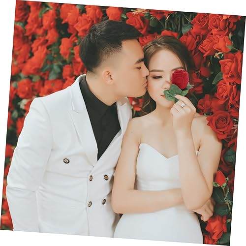 Miniatura 2 de NOLITOY 1 Jewelry Gift Box Wedding Red Rose Flower Bridal Shower Decorations Engagement Ring Case Wedding Ring Case Wedding Ring Bearer Wedding Ring