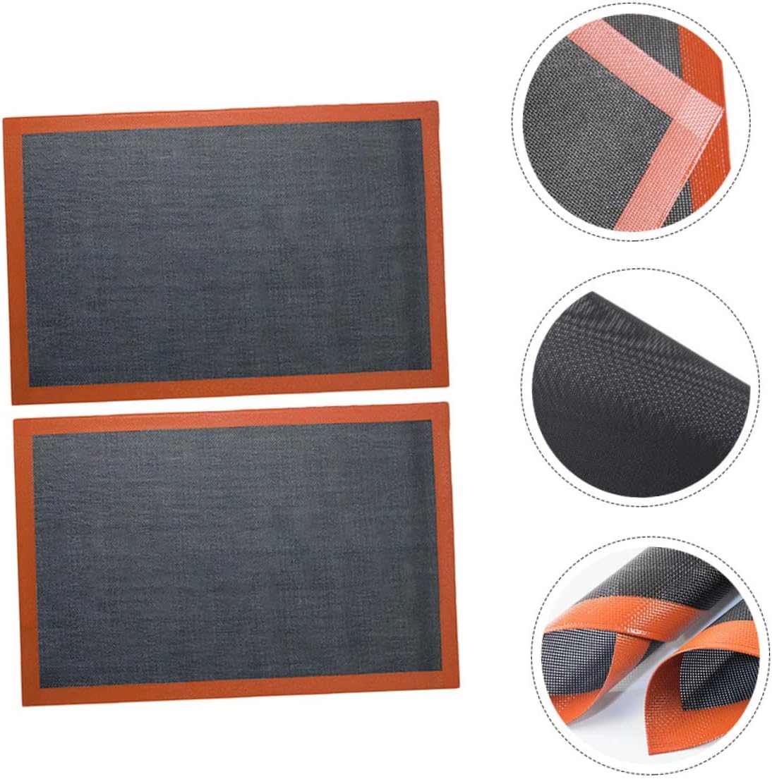 6pcs - Silicone Baking Mat Non-stick Pastry Pad for Cookies and Pastry Airflow Design for Baking and Cooking Use