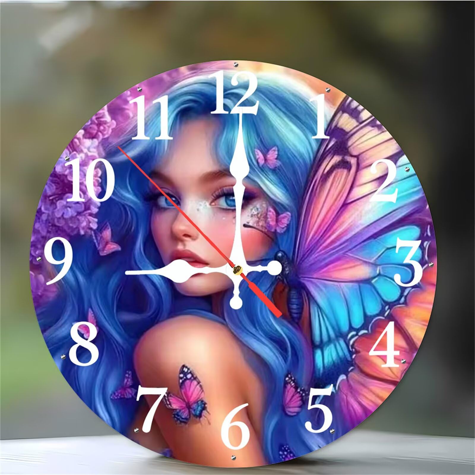 Horloge murale cuisine silencieuse quartz 12 pouces sans tic-tac fille