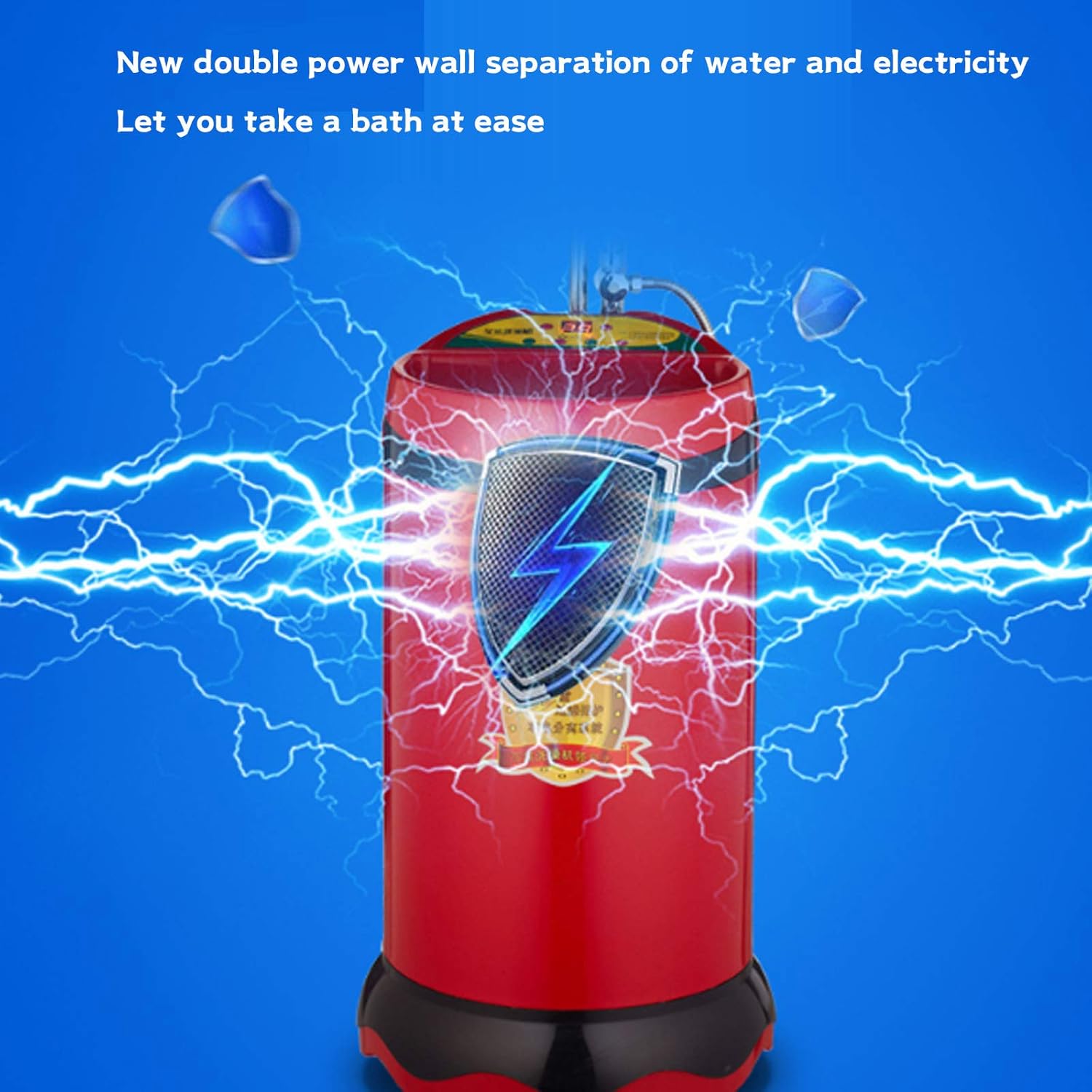 Home Small Smart Shower Stainless Steel Liner 24-Hour Appointment Function Smart Control Panel 360° Universal Wheel for Home and Outdoor Use