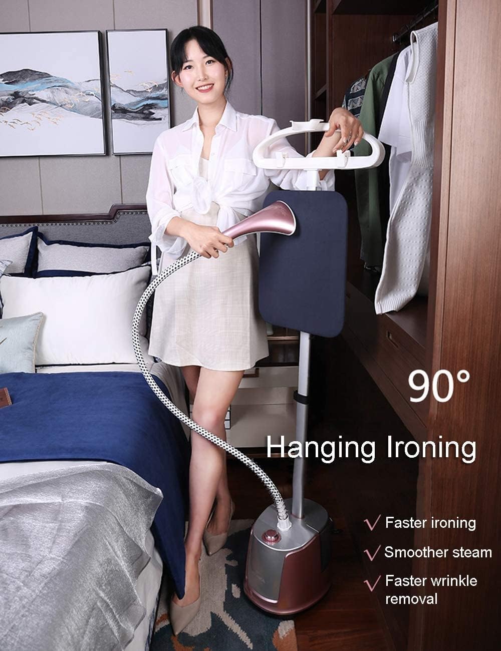 Clothes Vertical Clothes Steamer Upright Garment Steamer Professional Ironing with 10 Steam Levels 2.5L Water Tank and Fabric Brush 360° Rolling Hanger for All Garments 2000W