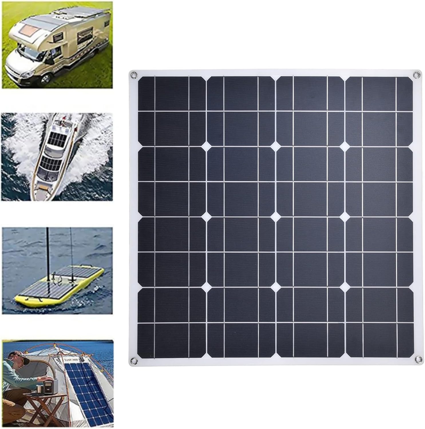 YWBL-WH Solar Battery Charger, Monocrystalline Solar Dual Output for Outdoor Activities and Devices
