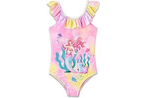 Girls Mermaid Floral Swimsuit