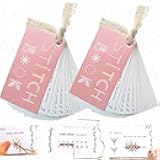 spicssa 2 Pcs Creative Mini Sewing Book Embroidery for Beginners, Elevate Your Sewing Skills for Embroidery with Video tutorials
