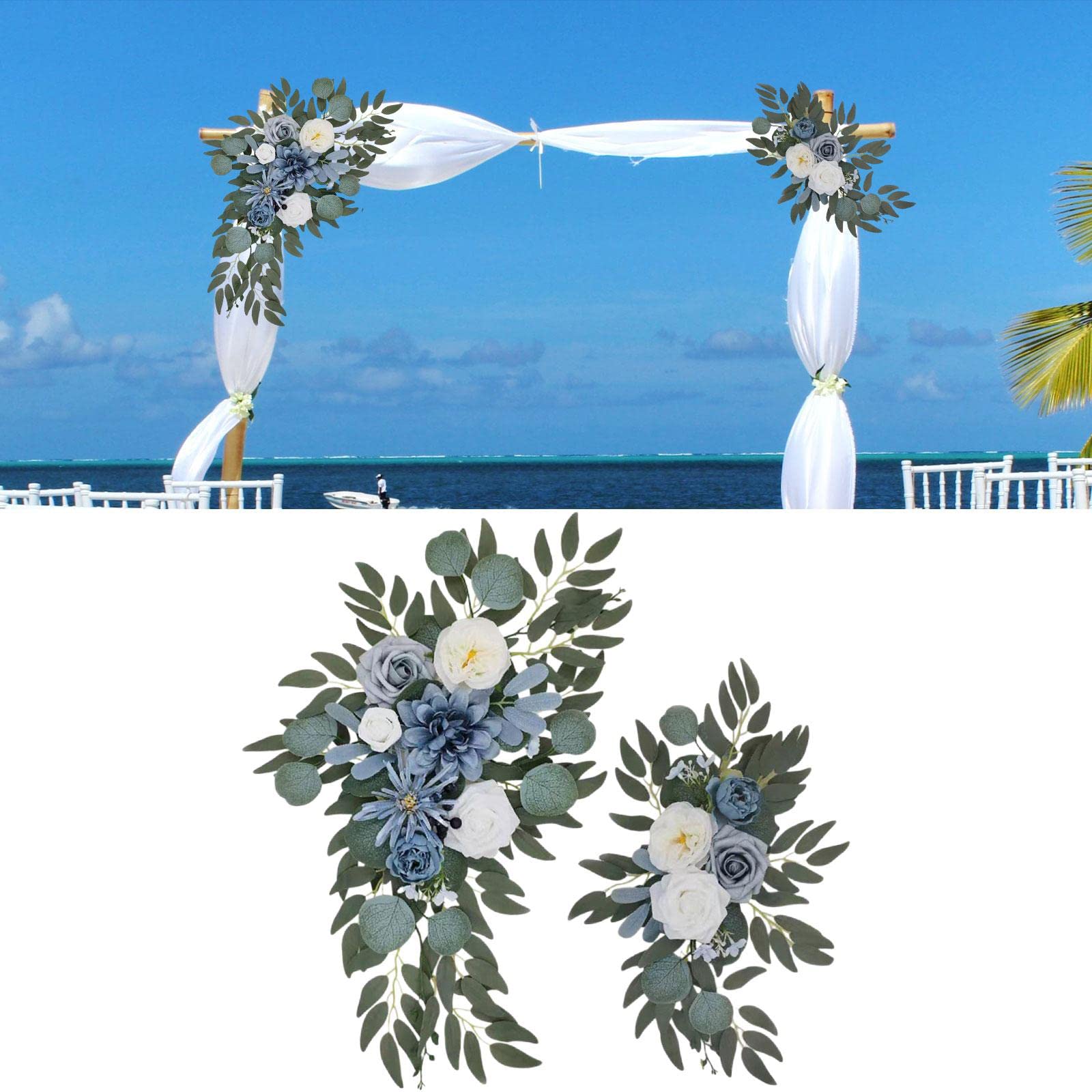 2 de Boda, Flores, Girasoles, Decoración, Estilo Rústico, para Puerta Trasera, Fiesta, Opción 3G