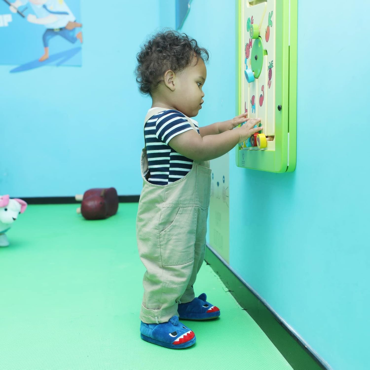 KAKU NANU Toddler Kids Slippers Cute Animal Cartoon Shoes Girls Boys Warm Fleece Winter Household Slippers - Image 2