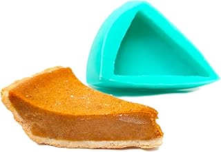 Natucraft Translucent Silicone Pie Slice Mold - Realistic Pumpkin Pie Slice - Candle Making, Soap Making, Candle & Dessert Mold - Wax Melts - NS047