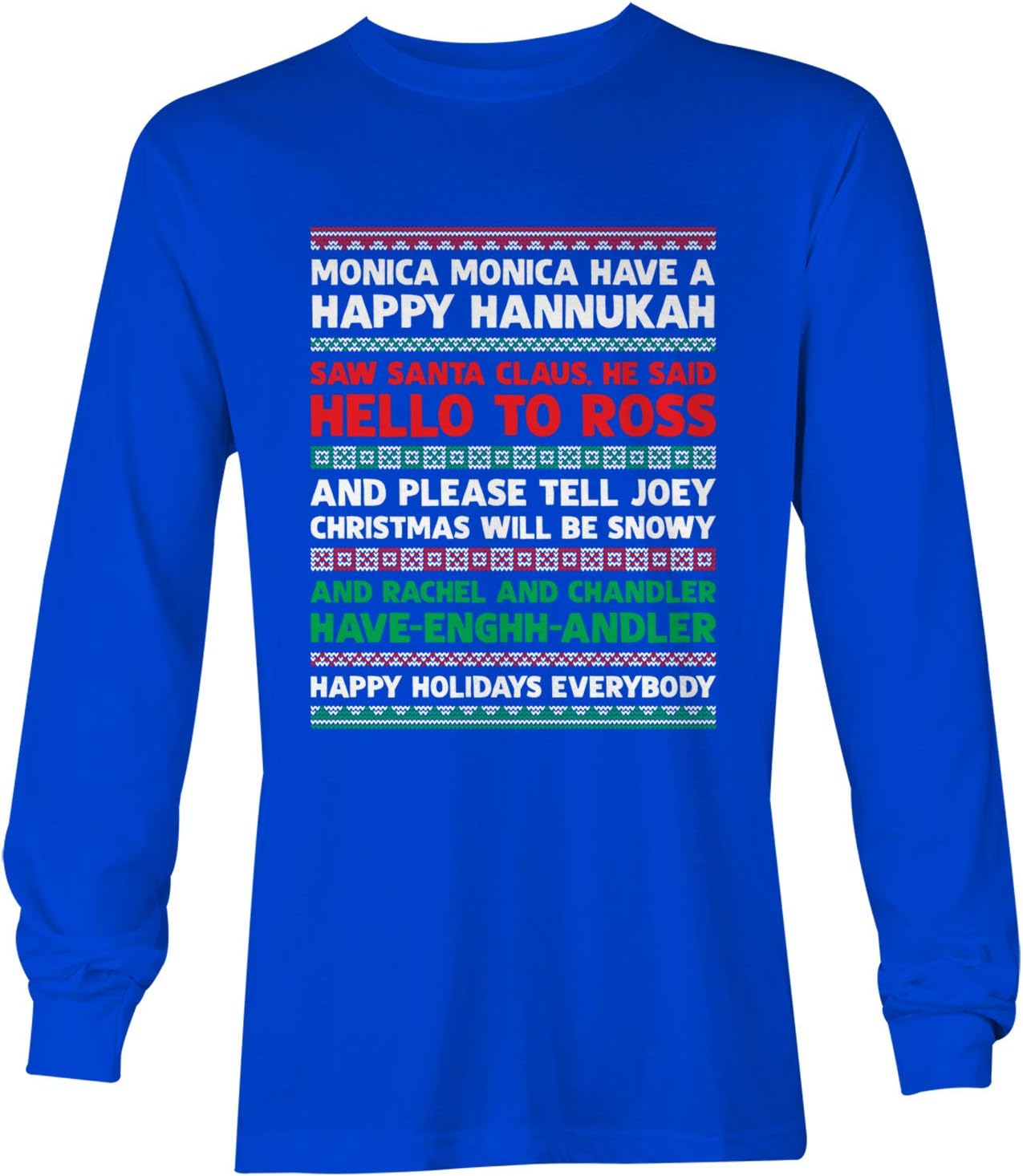 Phoebe's Christmas Song Lyrics - TV Show Parody Unisex Long Sleeve Shirt