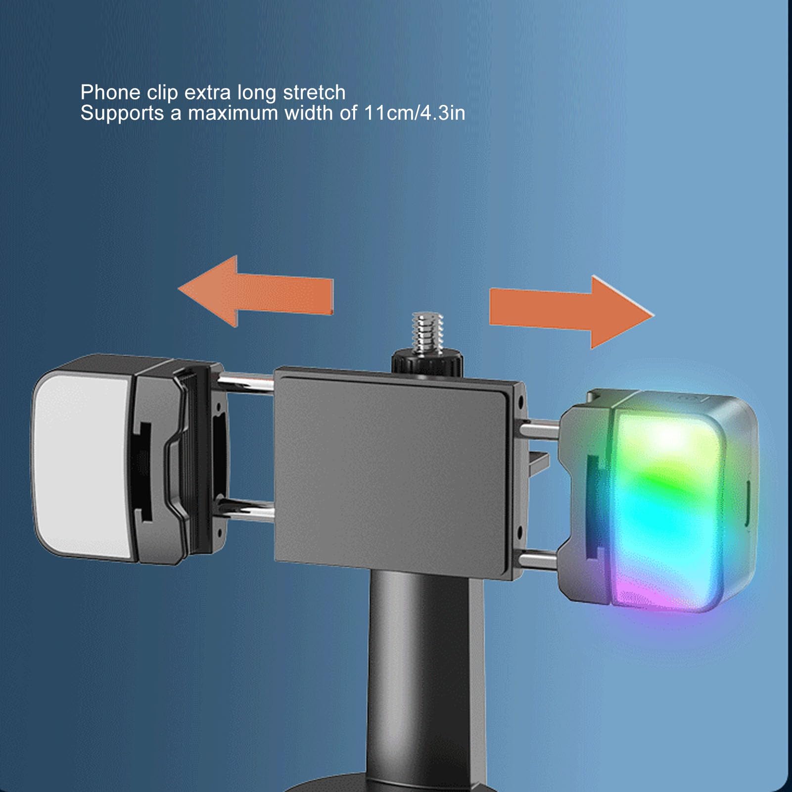 Soporte para Teléfono con Seguimiento Automático Inteligente, Soporte para Teléfono Recargable con Rotación de 360° con Control Remoto, Luz de Relleno para Transmisión en Vivo,