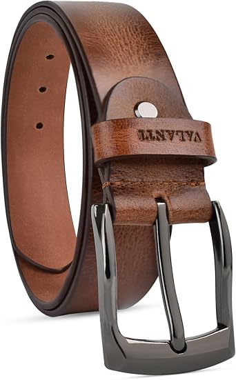 Leather Belts for Men, Full Grain Buffalo Leather, Trim-to-Fit