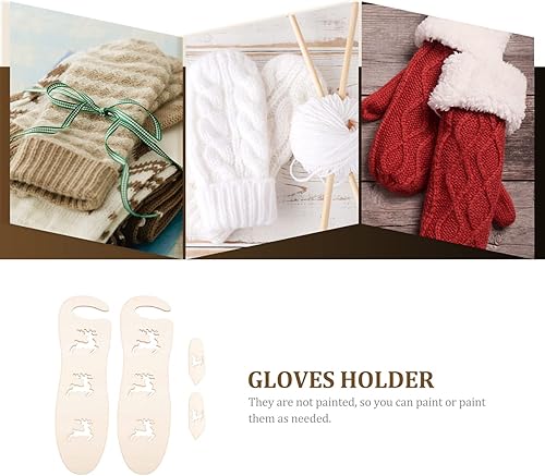 Miniatura 5 de NOLITOY 1 Pair Glove Model Knitting Tools Mitten Blockers Template Knitted Socks Silicone Holders Mitten Stencil Crochet Blocking Board Gloves Model