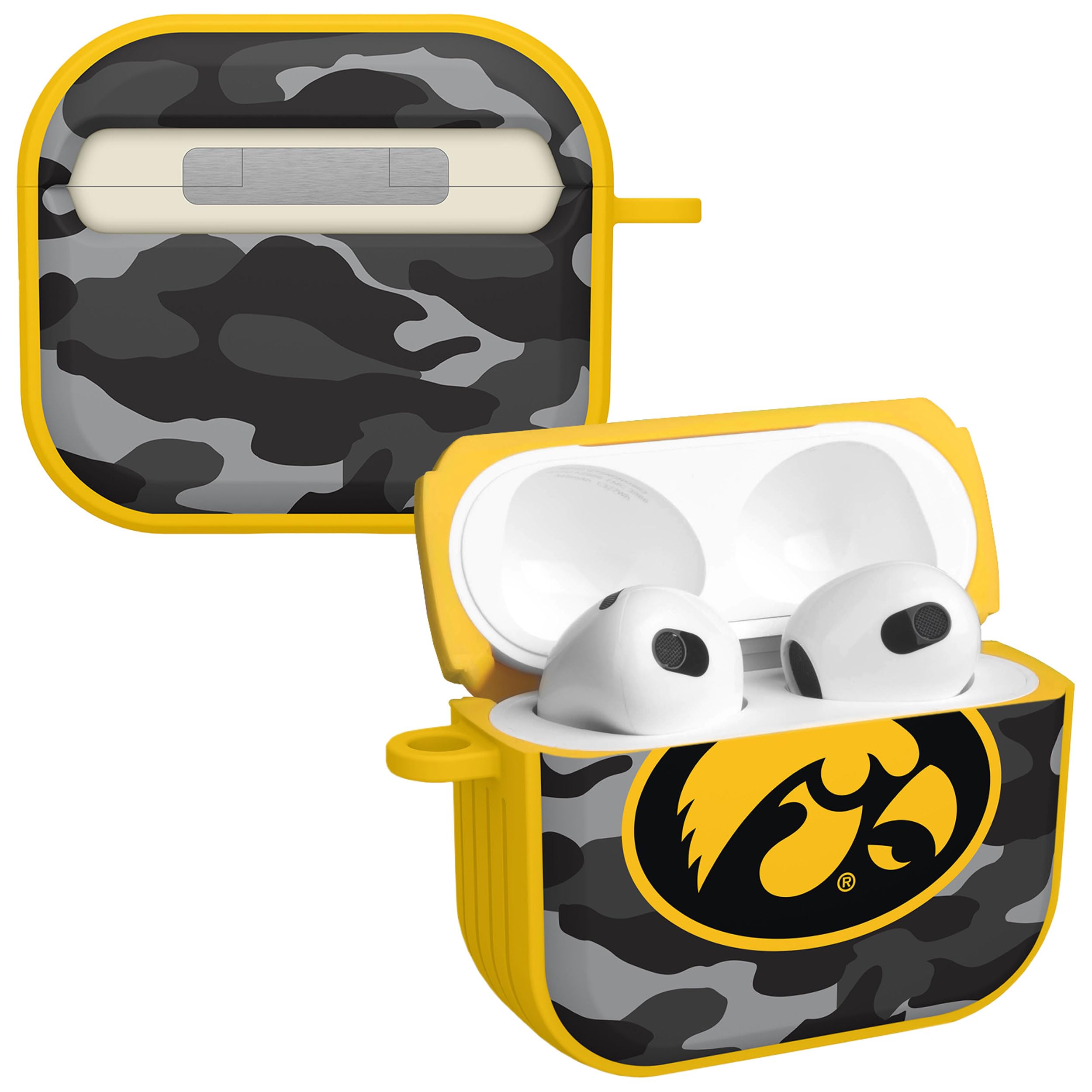 AFFINITY BANDS Iowa Hawkeyes Camo HDX Case Cover Compatible with Apple AirPods Gen 3