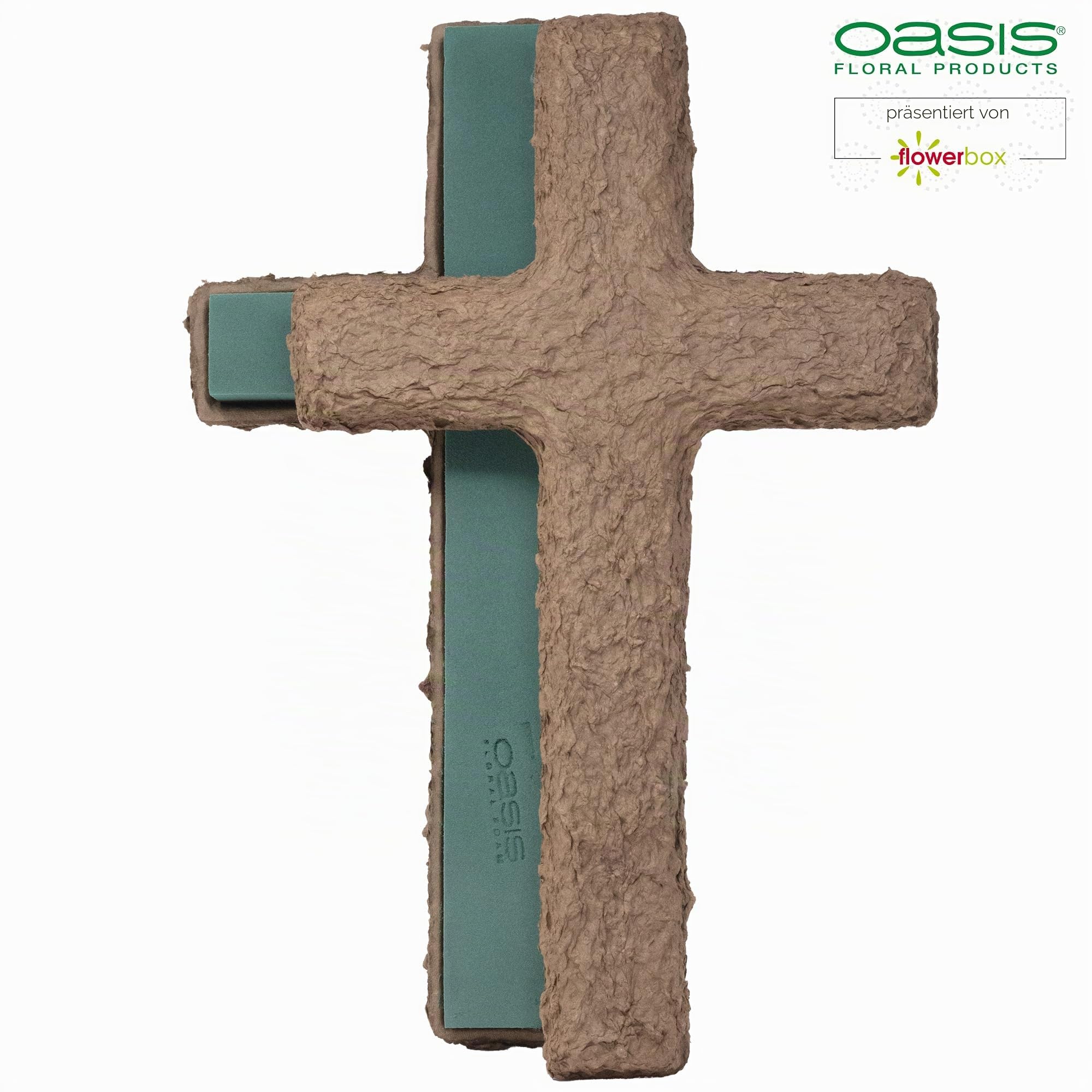 Flowerbox Oasis Steckschaum BIOLIT Kreuz 53cm Steckmasse Steckschwamm - 2 Stück