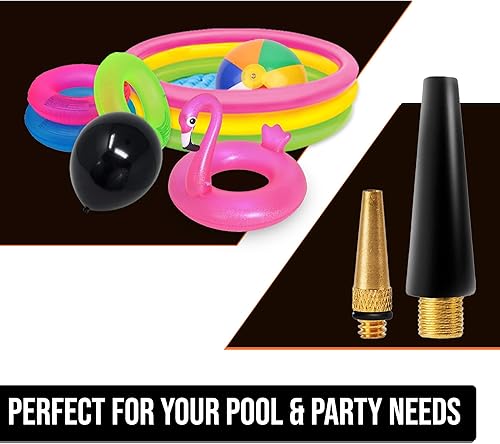 Miniatura 5 de Kit de adaptador de válvula de accesorios de bomba de aire, 18 piezas, para bicicleta Presta, Dunlop, SchraderAuto Valve - Agujas de inflado de