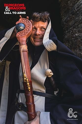 Vista 5 de Burgschneider - Dungeons & Dragons Foam Wizards Staff - Poliuretano para vestuario histórico Larp SCA