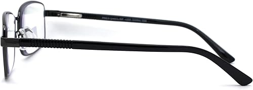 Miniatura 3 de Gafas de lectura progresivas progresivas de metal clásico con bisagra de resorte rectangular para hombre