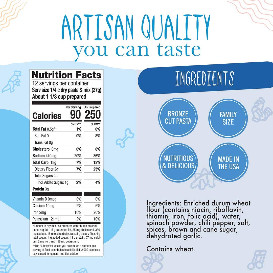 Pastabilities Fun Pasta for Kids - Wintertime Chili - Snowman & Snowflake Shaped with Seasoning Mix, Non-GMO Natural Wheat and Vegetable Pasta, All-Natural, Kosher Certified, Made in the USA, (2 Pack, 11.25 Oz)