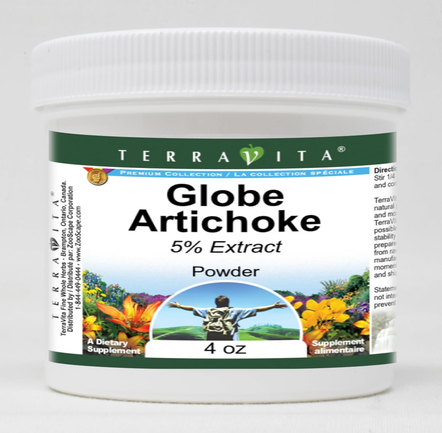 Terravita Globe Artichoke 5% Powder (4 oz, ZIN: 520279) - 3 Pack