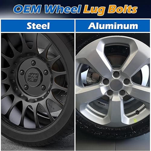 Vista 19 de dynofit Tornillos de rueda OEM/Stock de 12 x 1.25, 20 piezas ET de 1.102 in vástago hexagonal de 2.45 pulgadas de longitud para 2015-2022 Je/ep