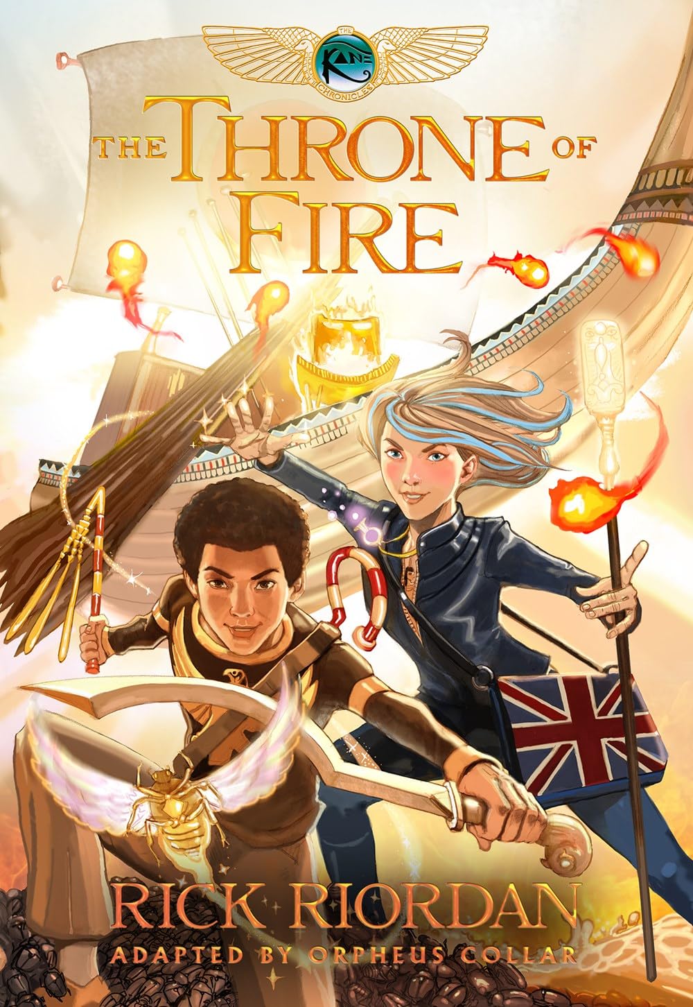Kane Chronicles Graphic Novels 3 Books Collection Set By Rick Riordan (The Throne of Fire, The Serpent's Shadow, The Red Pyramid)