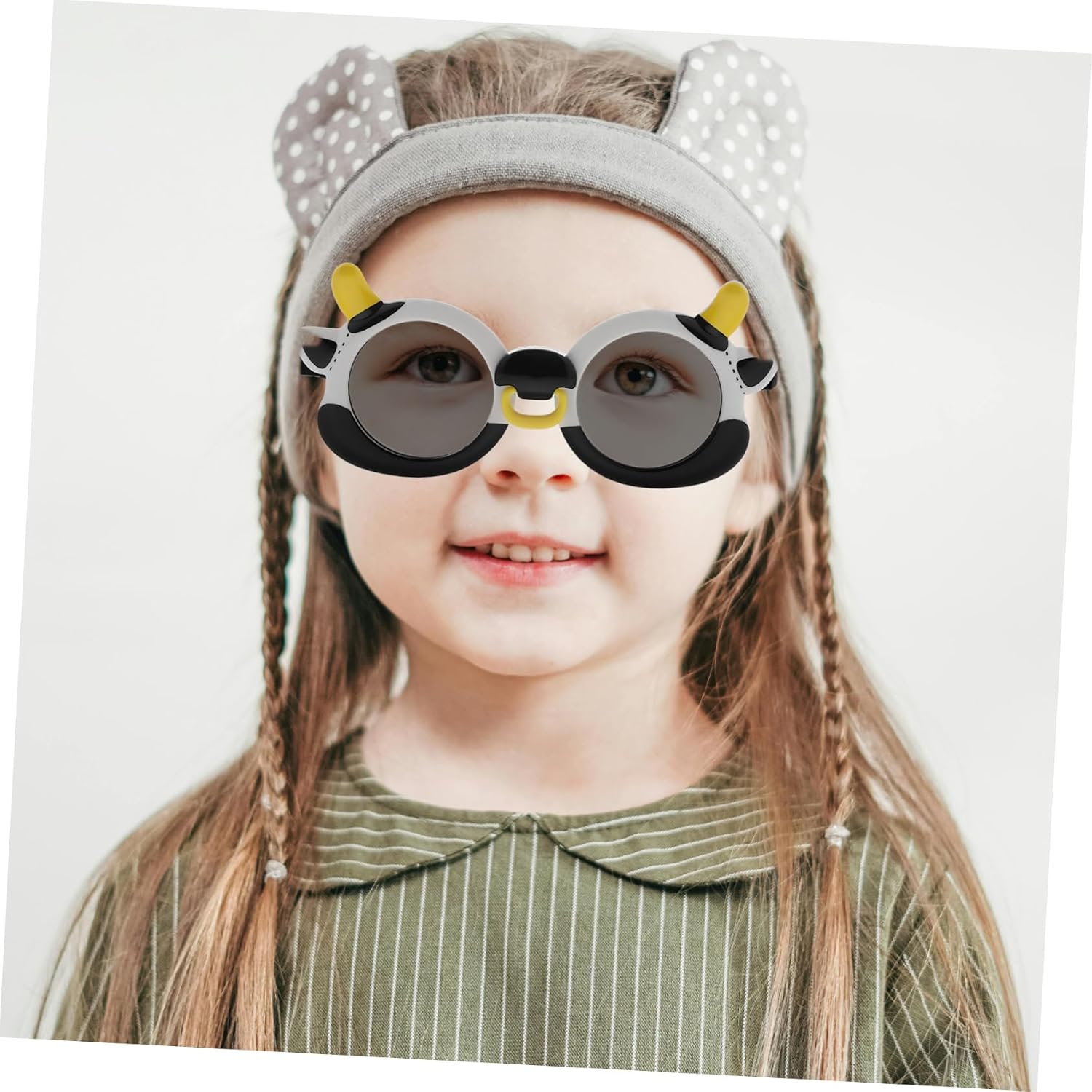 Cute Polarized Sunglasses for Boys and Girls with Soft Silicone Frame Adorable for and Dress up Uv Protection for Boys and Girls