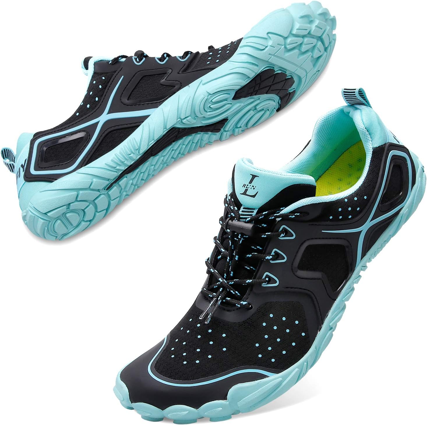 L-RUN Athletic Water Hiking Shoes Beach Sports Shoes for Swim Toe Shoes Women Men