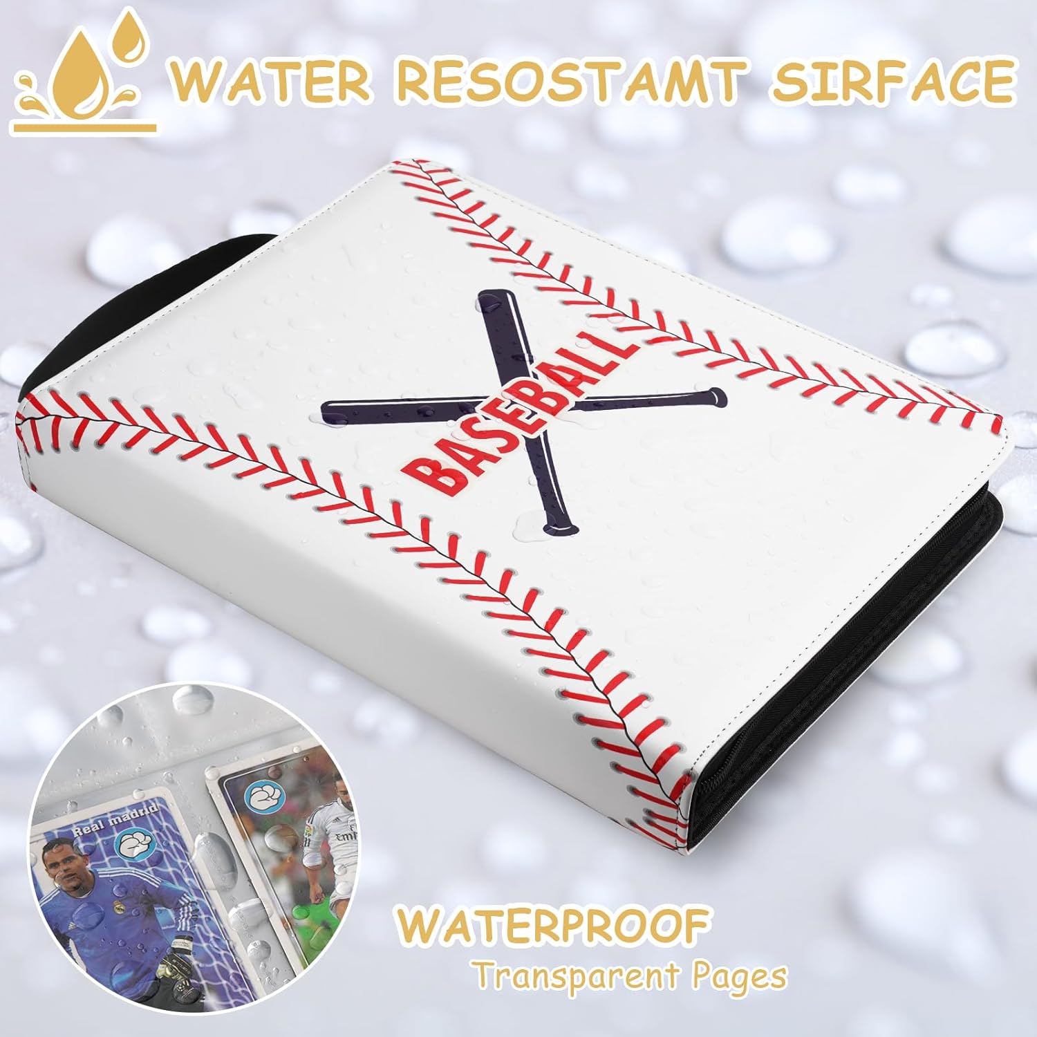 Card Binder for Cards Binder 9-Pocket,Compatible with Cards, 9-Pocket Pages Sleeves Hold up 720 Cards.Trading Card Binder with Sleeves，Card Holder Collector