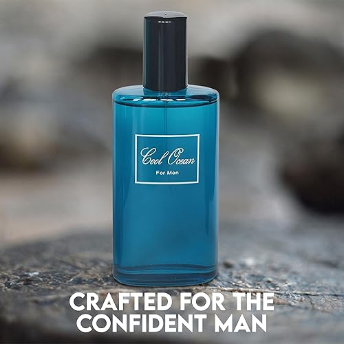 Miniatura 3 de Cool Ocean Colonia para hombresEau de Parfum Natural Spray Perfume de 3.4 onzas líquidas para hombres adecuado para todo tipo de piel Fragancia de
