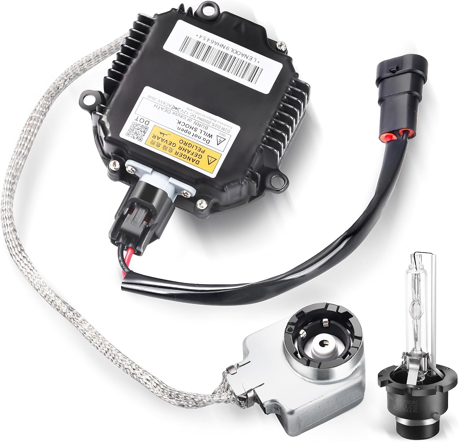 28474-8991 Xenon HID Headlight Ballast Control Unit with Igniter & D2S Bulb - HID Headlight Kit Compatible with Nissan Altima 350Z Maxima Murano Rogue Infiniti G35 G37 FX35, Replaces NZMNS111LAN
