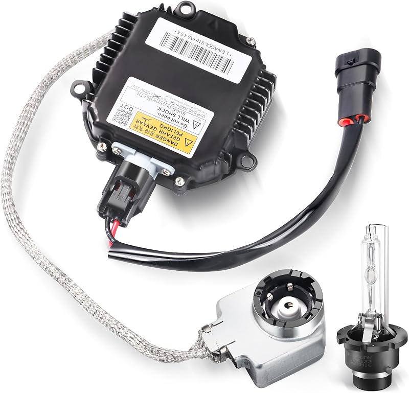 28474-8991 Xenon HID Headlight Ballast Control Unit with Igniter & D2S Bulb - HID Headlight Kit Compatible with Nissan Altima 350Z Maxima Murano Rogue Infiniti G35 G37 FX35, Replaces NZMNS111LAN
