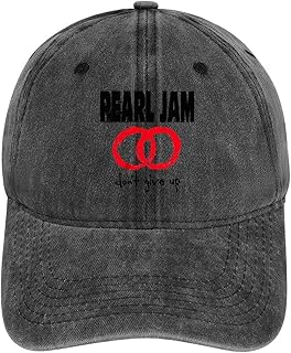 LQSSA Baseball Cap Pearl Jam Vintage Washed Baseball Hat Distressed Denim Dad Hat Unisex Baseball Caps for Men Women