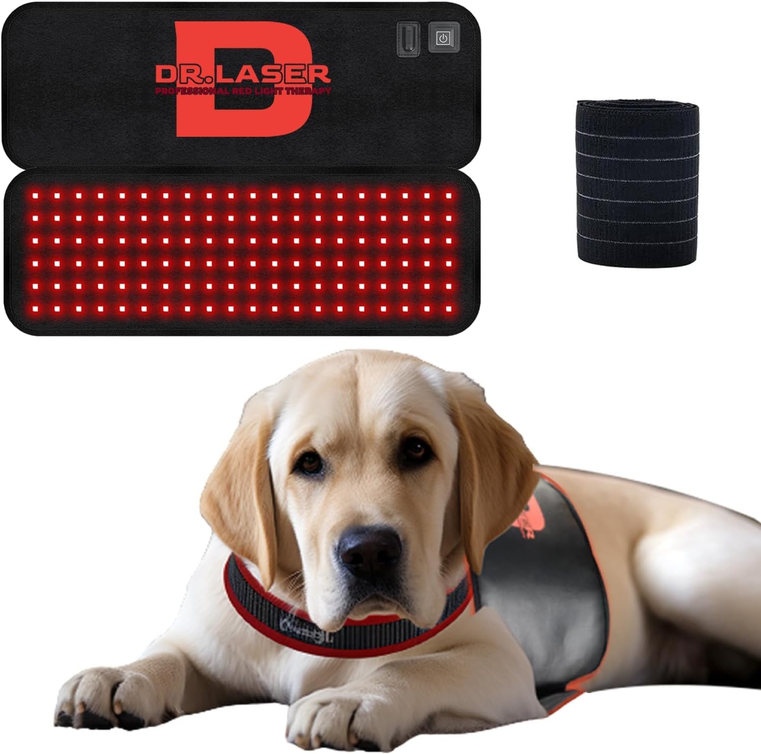 Ceinture de thérapie à la lumière rouge pour animaux : offrez le confort à votre chien