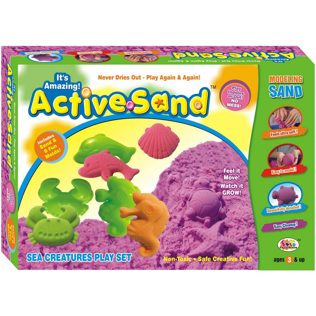 EKTA Active Sand Sea Creatures, Multicolor