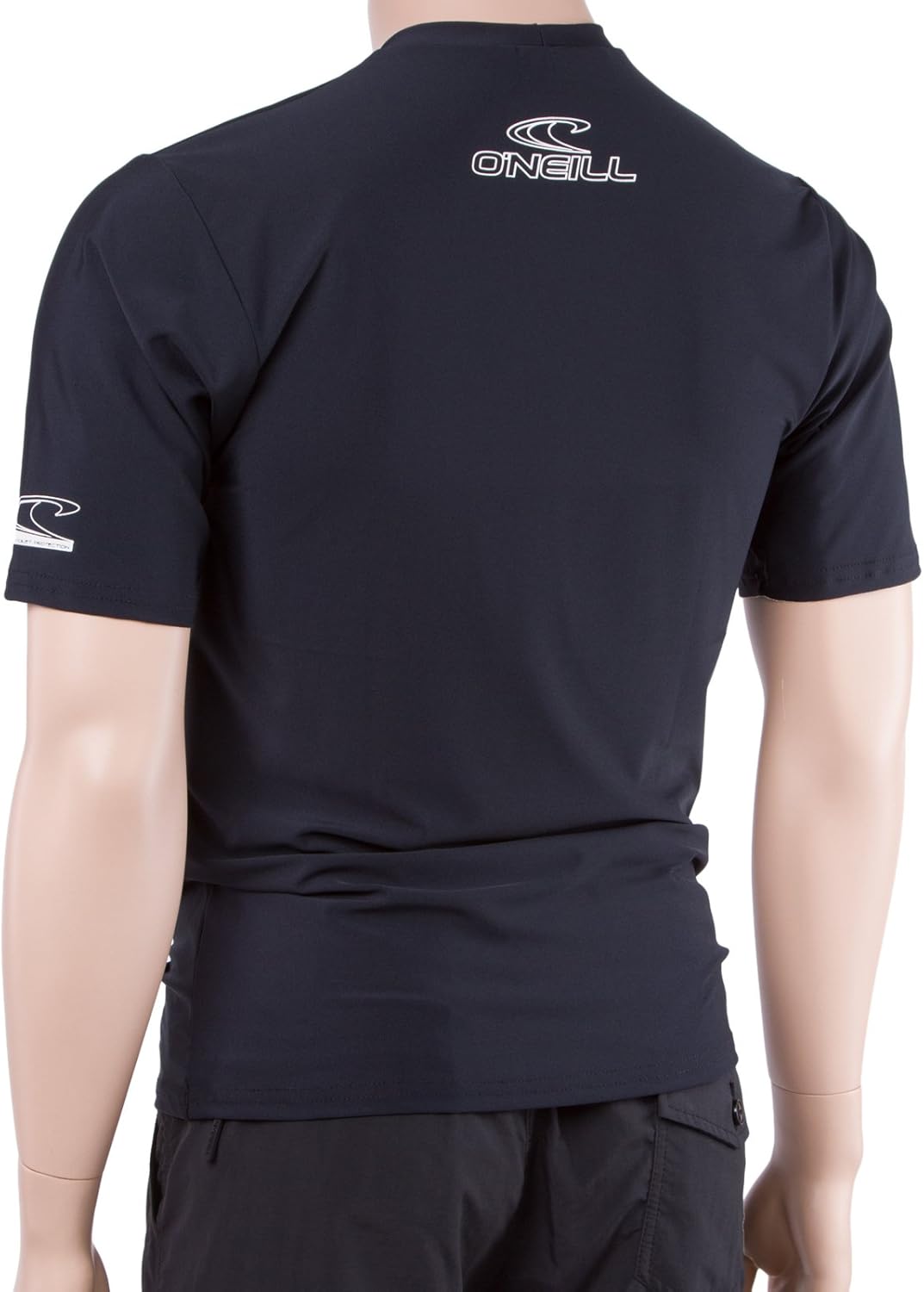 O'Neill Wetsuits Wetsuits UV Sun Protection Mens Basic Skins Short Sleeve Tee Sun Shirt Rash Guard, Black, X-Large - Image 2