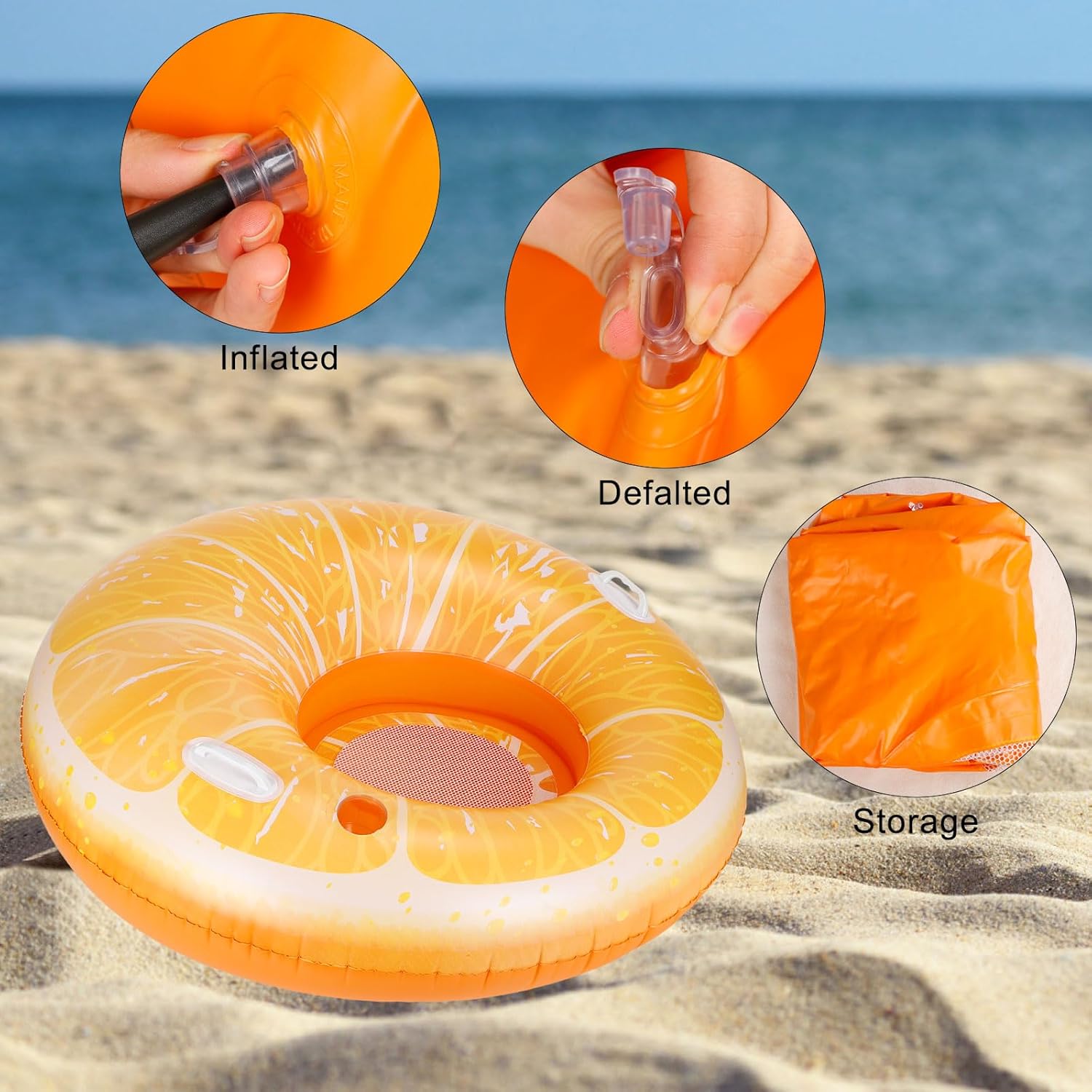 CYFIE 2 Pack Inflatable Pool Floats Hammock, Glitter Water Hammock Pool Rafts, Heavy Duty Water Inflatable Ride-ons for Swimming Pool, Lounge Chairs, Pool Rafts for Beach Vacation