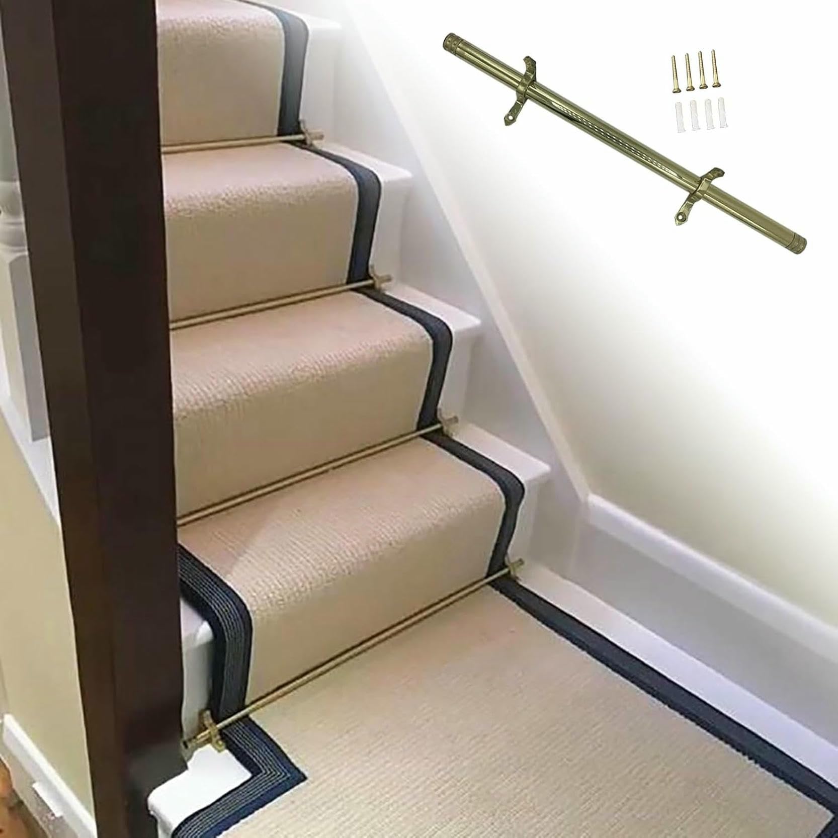 Varillas de latón para alfombras de escalera ideales para proteger pasillos familiares