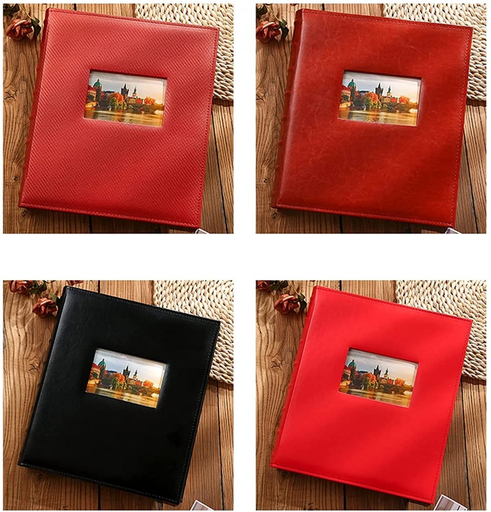 YXSH Álbum Álbum 6 Pulgadas 800 Estuche De Cuero De Gran Capacidad Álbum Familiar Álbum Infantil De Boda Álbum De Aniversario Álbum-A